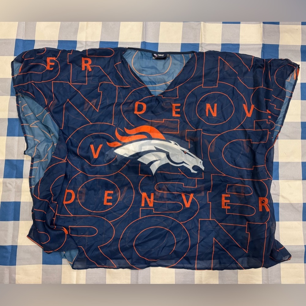 NFL Denver broncos poncho